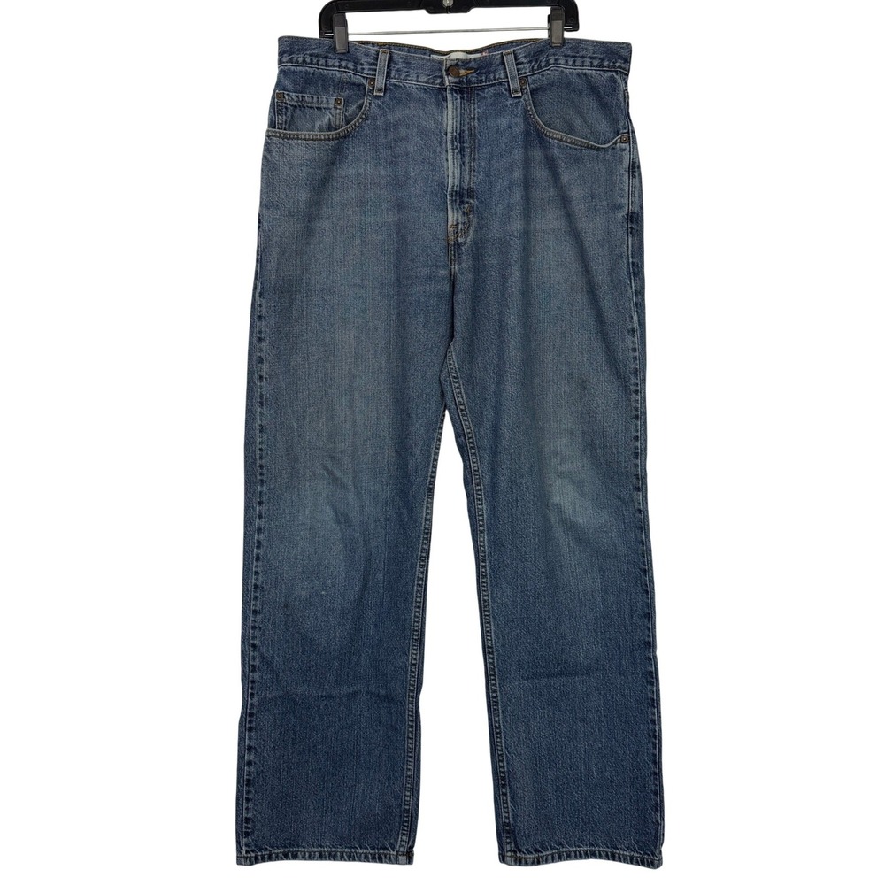 Vintage Y2K Levi's 569 Loose Straight Blue Jeans Mens 38x34 Wide Leg Baggy *READ